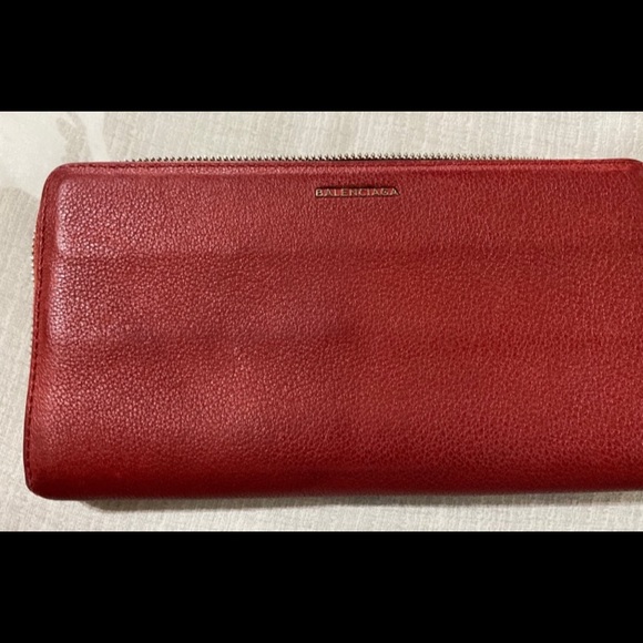 Balenciaga leather wallet for women